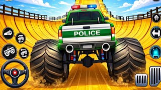 Police Monster Truck Ramp Driving - Super Monster Car Racing Game - Android Gameplay