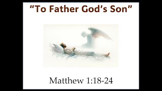 To Father God's Son