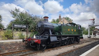 Large Prairie 4144 running round at Yarwell on the Nene Valley Railway Sunday 13th July 2025.