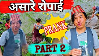 असारे रोपाई || alish rai new prank || alish rai new video || alish rai 2.0 || new nepali prank ||