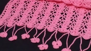 Crochet Scarf for girls#SMCreation#Easy making/ wonderful design