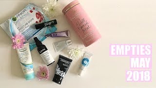 EMPTIES MAY 2018 | Things I've Used Up | Live Love Vicky