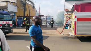 Fire breaks out behind Meyerton shops, suspected involvement of Nyaope boys