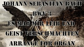 BWV 3 Es mag mir Leib und Geist verschmachten arrange for organ