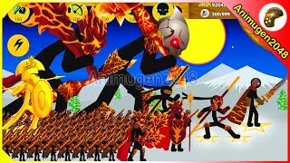 NEW WRATHNAR SHADOWRATH LAVA 🔥vs❄️ EPIC FROZEN FINAL BOSS | Stick War Legacy Mod | Animugen2048