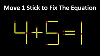 Brain Test - Improve IQ - Fix The Equation #matchstickpuzzle #simplylogical #braintest