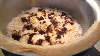 Hyderabadi Lamb Biryani - dum dum style piping hot