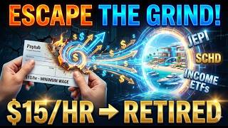How to Escape Minimum Wage Using Income ETFs! Retire on $15 an Hour!