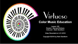 Virtuoso Color Music Education - Piano Lesson 185 - 04-21-2016 - via Skype Online