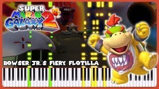 Bowser Jr.'s Fiery Flotilla ~ Super Mario Galaxy 2 | Piano (+ Sheet Music)