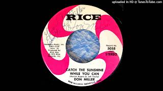 1973 COUNTRY Don Miller "Catch The Sunshine" Rice Records #5058