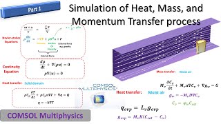 Part 1: Simulation of Heat, Mass, and Momentum Transfer process || Evaporative Cooling of Water ||
