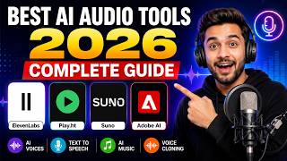 Best AI Audio Tools 2026 – Complete Guide (ElevenLabs, Play.ht, Suno & Adobe AI)
