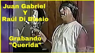 Juan Gabriel junto a Raúl Di Blasio grabando "Querida" 1998