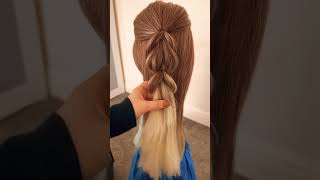 How to do pull trough braid #braids #subscribetomychannel
