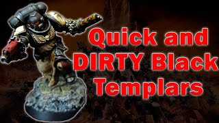 Painting tutorial for battle-worn Black Templars