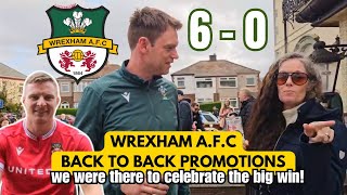 WREXHAM AFC PROMOTED AGAIN this time to LEAGUE ONE!