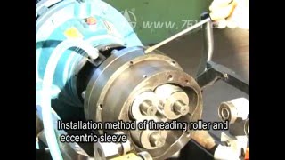 AGS 40C bar threading machine debugging