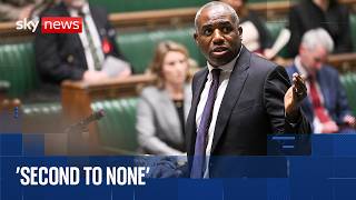 David Lammy says Parliament owes Keir Starmer a "debt of gratitude"