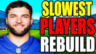 madden rebuild BUT I can ONLY add the SLOWEST players..