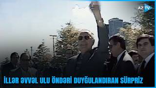 Ulu Öndəri illər əvvəl ABŞ-də DUYĞULANDIRAN SÜRPRİZ: Heydər Əliyevin səfərindən TARİXİ KADRLAR