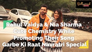 Rahul Vaidya & Nia Sharma Promoting Their Song Garbe Ki Raat Navratri Special