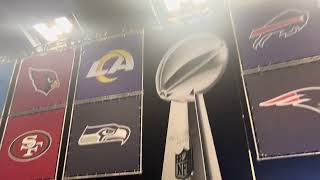 The Wall Of NFL Football Teams @ The Moscone Center On Thursday February 5 2026