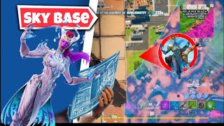 Cube queen and flexh sky base before chapter 3 (fail) #fortnite #fortnitechapter2