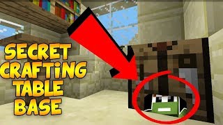 HOW TO LIVE INSIDE A SECRET CRAFTING TABLE - Minecraft Secret Base