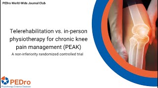 Telerehabilitation vs in-person consultations with a physiotherapist for chronic knee pain: summary