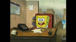 SpongeBob on the phone