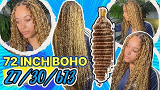 Thigh Length Boho Braids 😍😱 ft. YWIGS 27/30/613 Deep Wave Boho 
