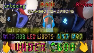 😍BEST GAMEING HEADPHONE😍 Unboxing and review  👉 under 💰 $800 uhhh...