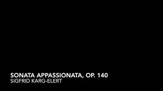 Karg-Elert, Sonata Appassionata (Audio)