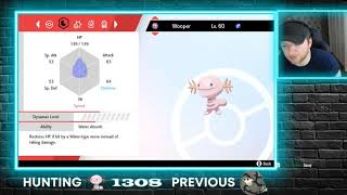 Shiny Wooper Live Reaction! 1308 Wild Encounters