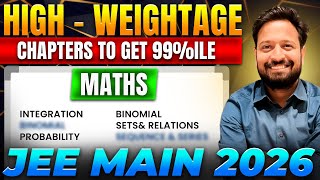❌SKIP These Chapters For MATHS😍| Maths Cheatsheet JEE main 2026 | MJK Sir