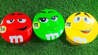 Satisfying Video | Unpacking 3 Rainbow M&M'S Containers with Color Candy ASMR