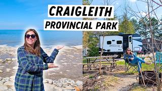 CRAIGLEITH Provincial Park Campground Tour and Review + Blue Mountain Village
