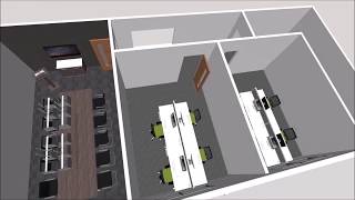 Mezzanine Floor with Office in a Warehouse