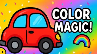 Colouring Puzzle ABC Drawing Challenge.