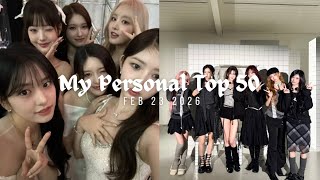 My Personal Top 50: February 23 2026