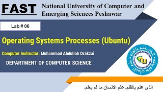 11.Processes Basic Terminologies (Lab # 06 Operating Systems)