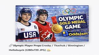 🏒 Olympic Hockey Player Props | Team Canada and Team USA (Powered by @OddsJam)