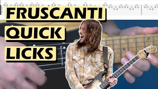 John Fruscanti (RHCP) Quick Guitar Licks & Tabs