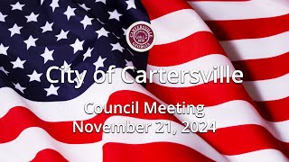 Cartersville City Council 11 21 24