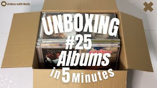 UNBOXING 25 Albums in 5 Minutes✨