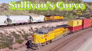 Excellent Cajon Pass Train Meet at Sullivan's Curve (4K) | Short Segment March 2025