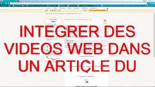 Intégrer des videos web dans un article de site spip