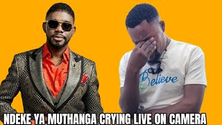 NDEKE YA MUTHANGA GETS EMMOTIONAL DURING HIS INTER VIEW, SASA 100K UTAPEWA NA NANI