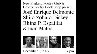 Grolier Hybrid Reading — José Enrique Delmonte, Shira Dickey, Rhina Espaillat & Juan Matos (2025)